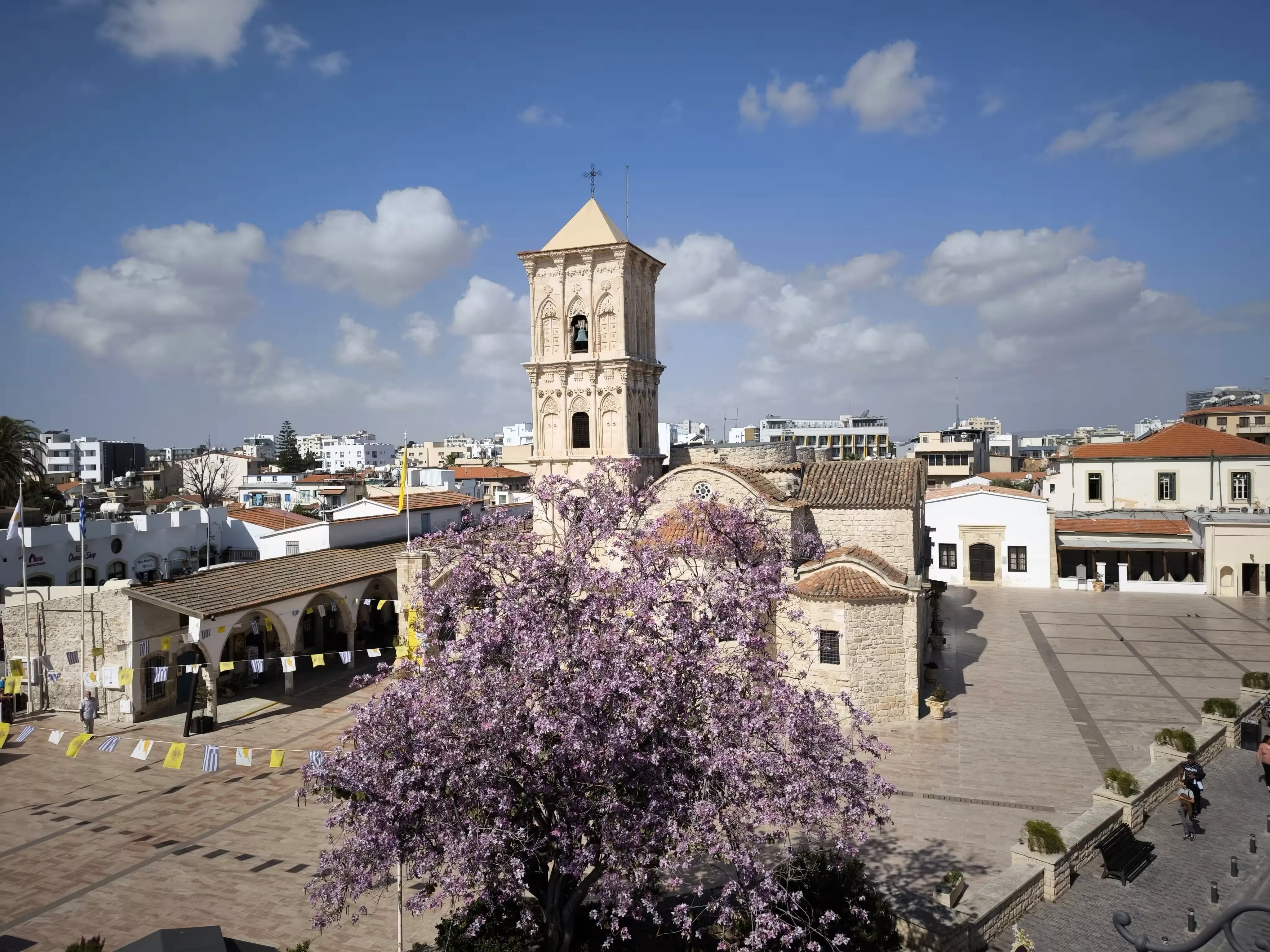 A view of the church in Larnaca.